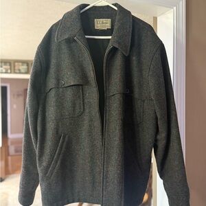 L.L. Bean Men's Gray and Red Coat